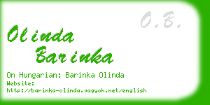 olinda barinka business card